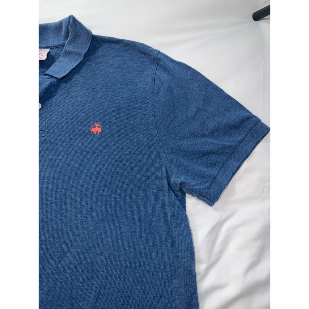 Brooks Brothers XL Original Fit Performance Polo Blue Cotton 100081839 FLAW